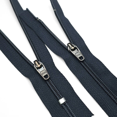YKK | Semi-Automatic Lock | Closed End Zipper | Nylon Coil | #4.5 | Dark Navy| 7 3/4'' - 19.5 cm