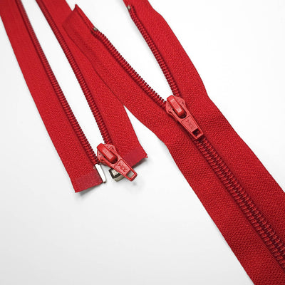 YKK | Open End Zipper | Nylon Coil | Red | #5 | 21 3/4'' - 55 cm&nbsp;