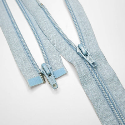 YKK | Open-End Nylon Coil Zipper | Alice Blue | #5 | 15 3/4'' - 40 cm