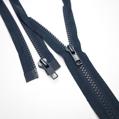 Open-End Zipper | Molded Plastic | Navy | #5 | 25'' - 64 cm