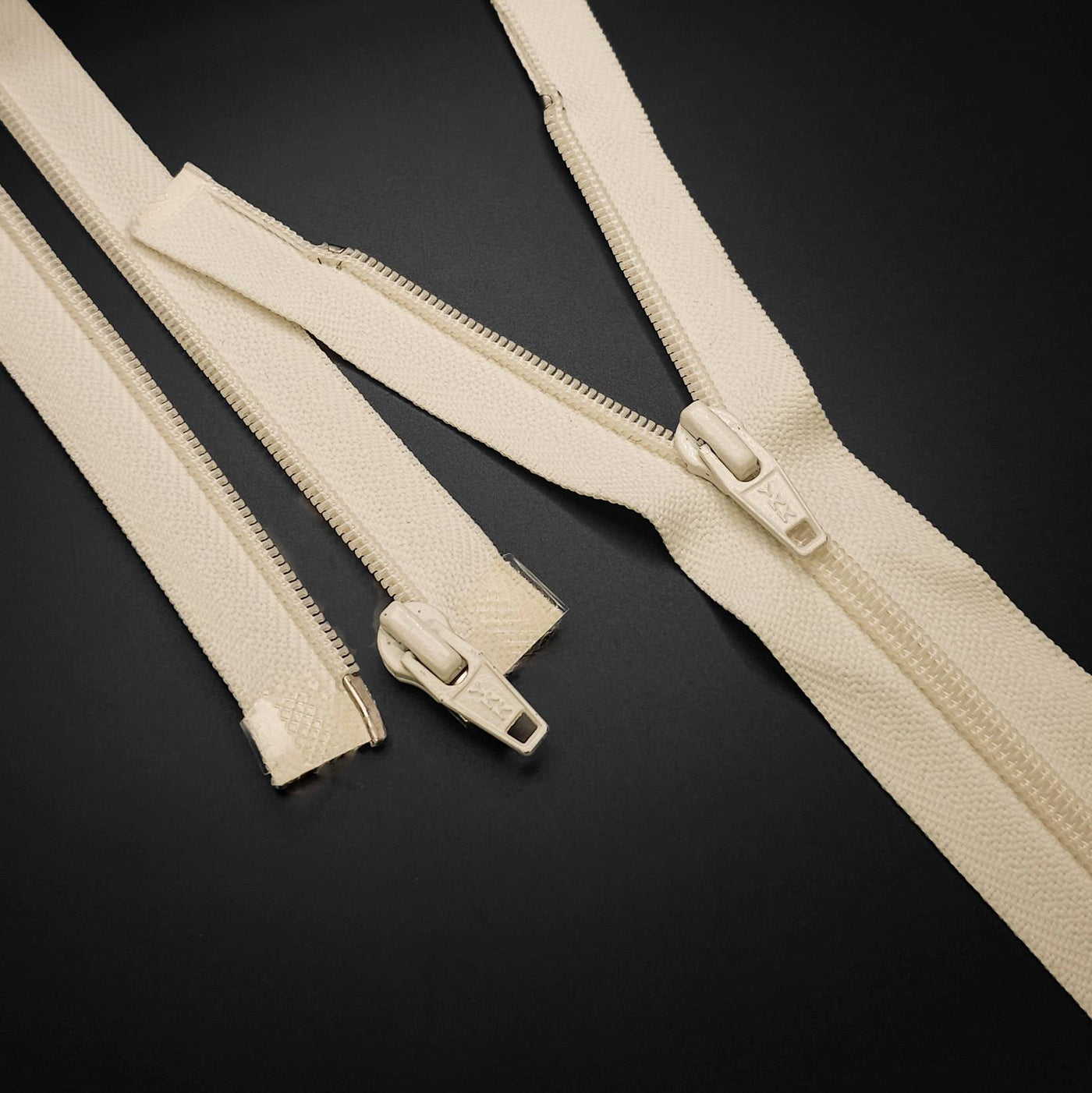 YKK | Open End Zipper | Nylon Coil | Beige  | #5
