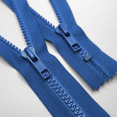 YKK | Closed End Zipper | Molded Plastic | #5 | Blue | 8 3/4'' - 22 cm