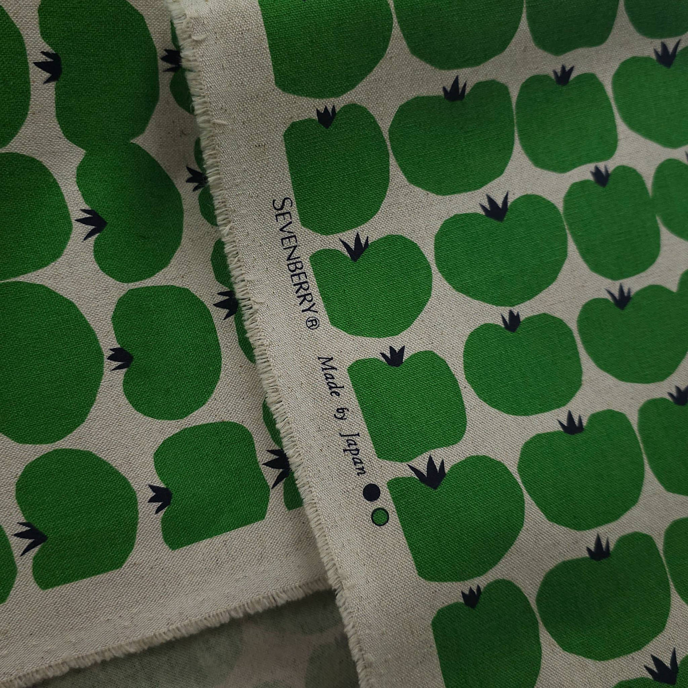 Cotton Flax Print Canvas | Tomatoes | By Robert Kaufman | Green