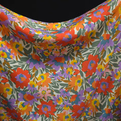 100% Rayon Poplin Fabric | Floral Print