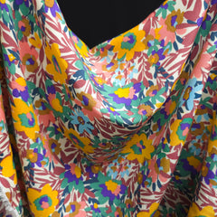 100% Rayon Poplin Fabric | Floral Print