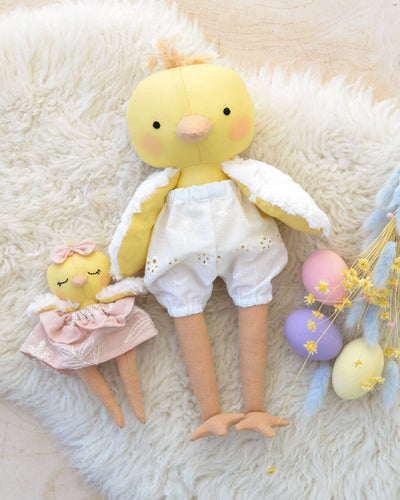 PDF Sewing Pattern | Mini Chick doll + Easter egg bed | Mes Petites Lunes