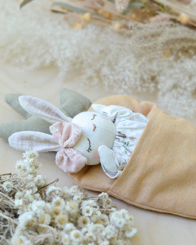 PDF Sewing Pattern | Bunny Stuffed Animal + Carrot Bed | Mes Petites Lunes 