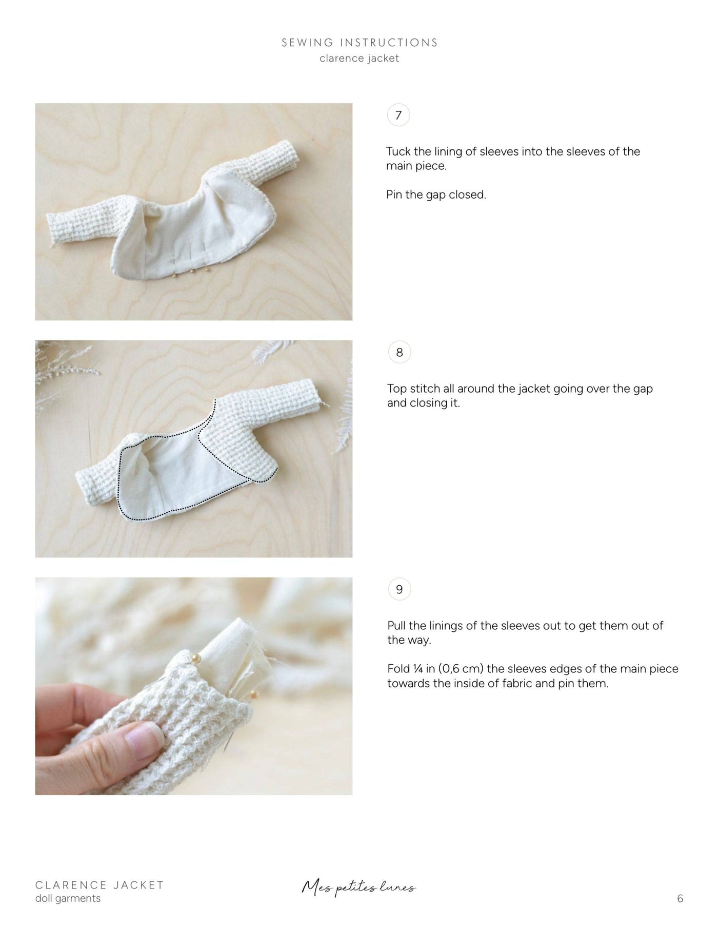 PDF Sewing Pattern | Snowman Doll | Mes Petites Lunes