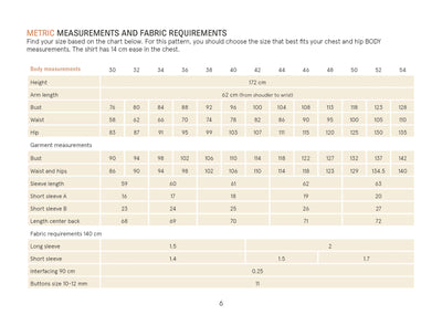 Anna Shirt sewing pattern Wardrobe By Me