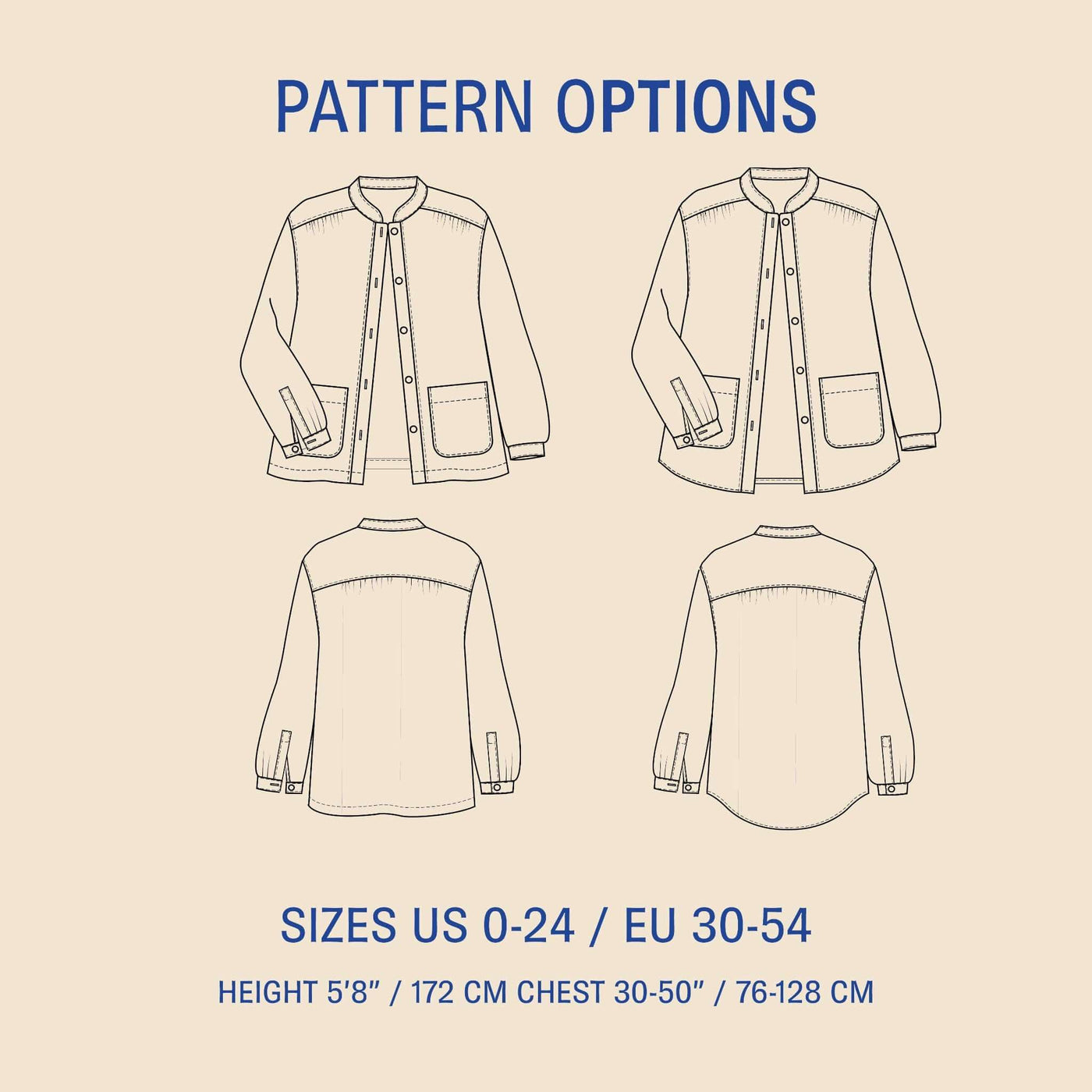 PDF Sewing Pattern | Artist Jacket | Wardrobe by Me