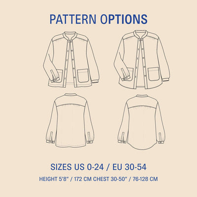 PDF Sewing Pattern | Artist Jacket | Wardrobe by Me