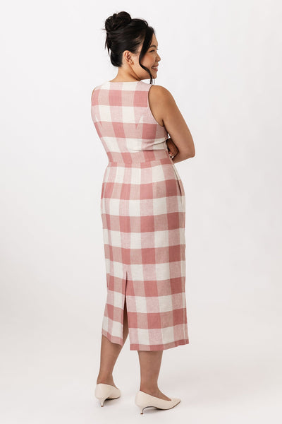 Asteri button down dress & vest