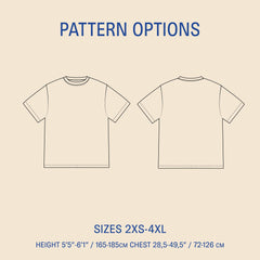 PDF SEWING PATTERN | Big T-shirt | UNISEX | Wardrobe by Me
