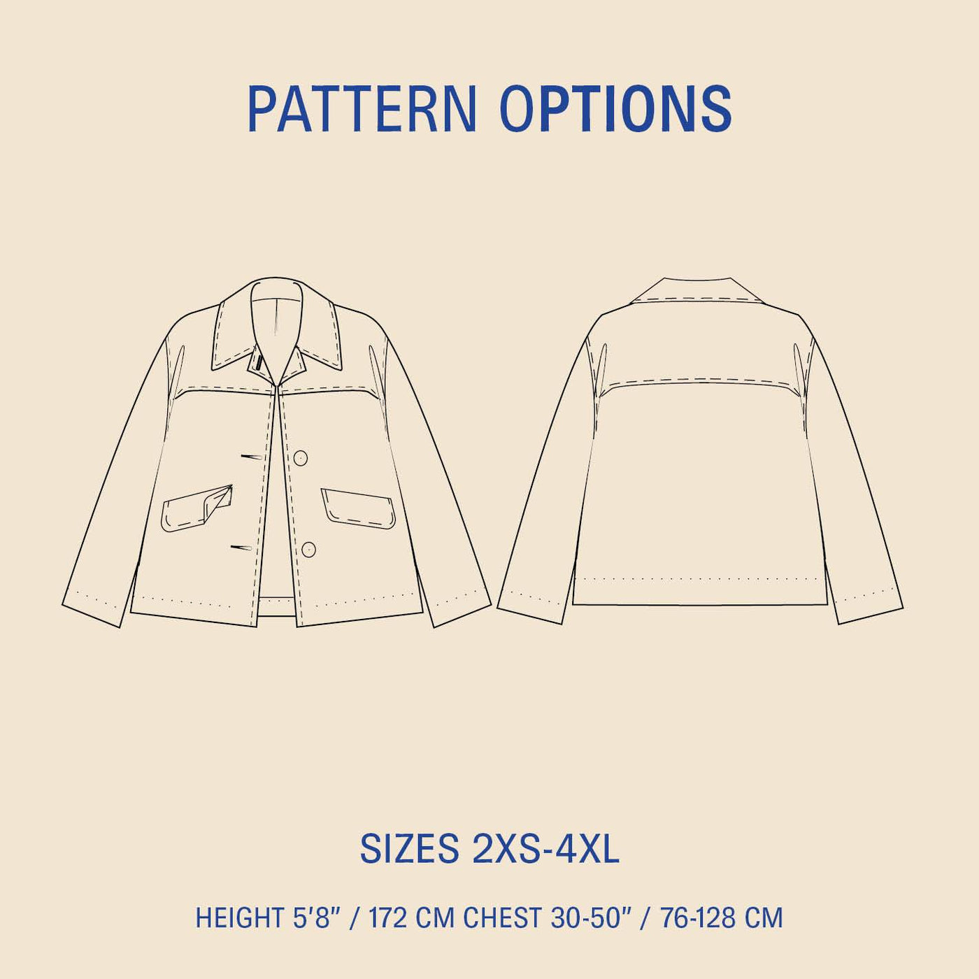 PDF Sewing Pattern | Car Coat | Wardrobe by Me