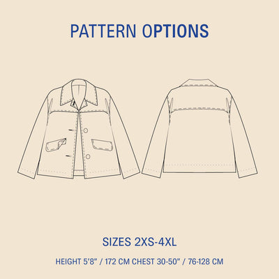 PDF Sewing Pattern | Car Coat | Wardrobe by Me