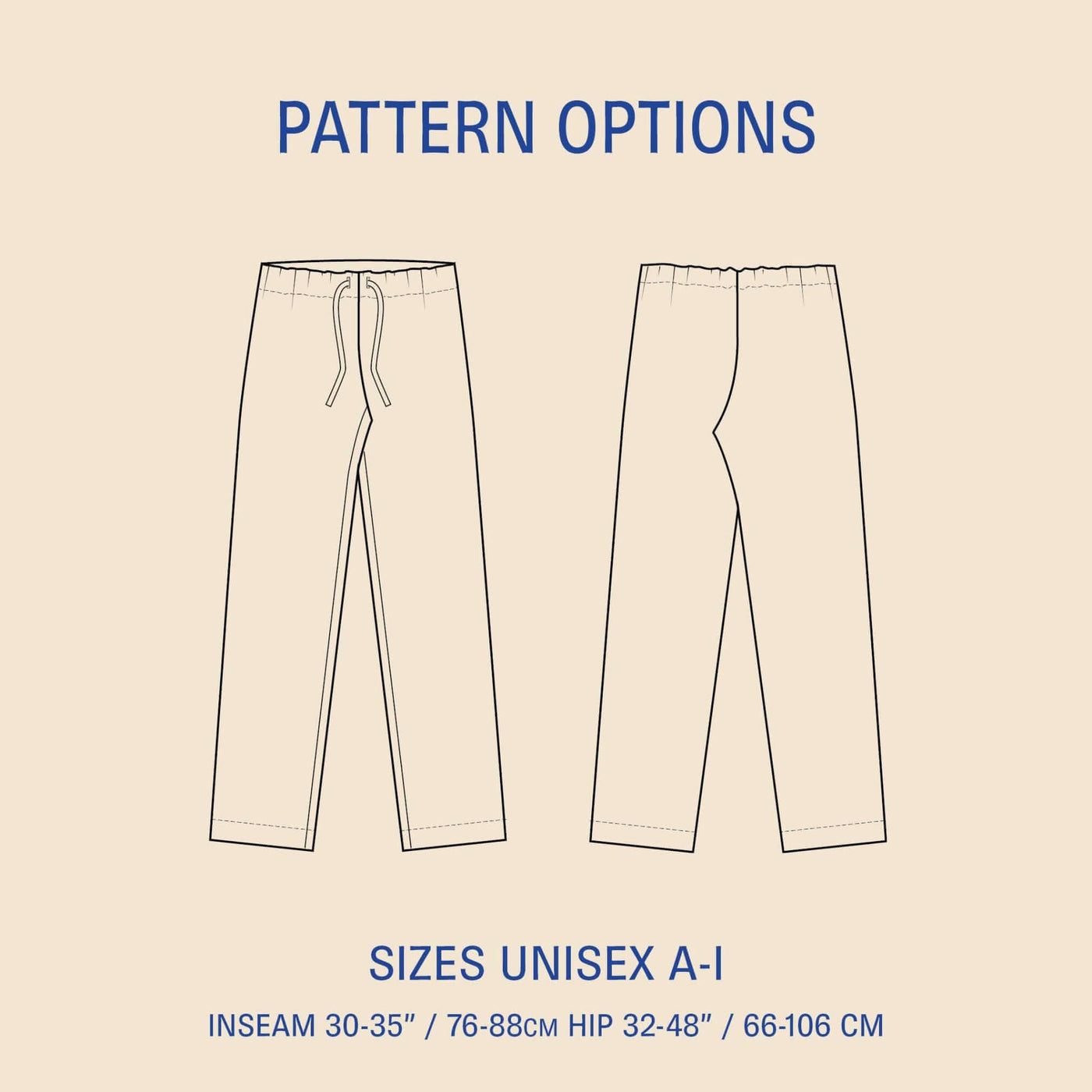 PDF Sewing Pattern | Pajama Pants | Wardrobe by Me