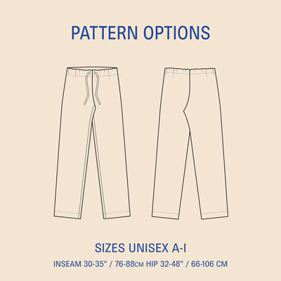 PDF Sewing Pattern | Pajama Pants | Wardrobe by Me