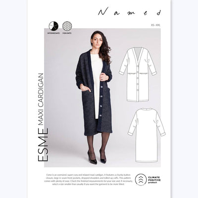 PDF Sewing Pattern | Esme maxi cardigan | Named Clothing