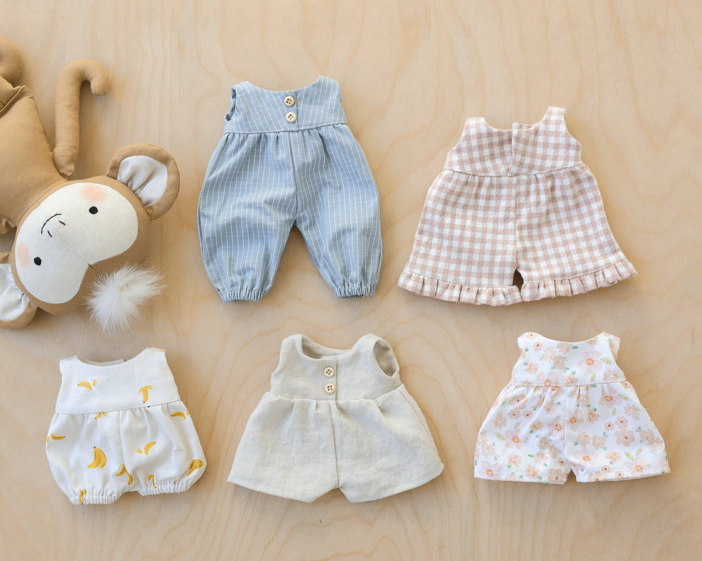 PDF Sewing Pattern | Monkey Soft Toy | Mes Petites Lunes