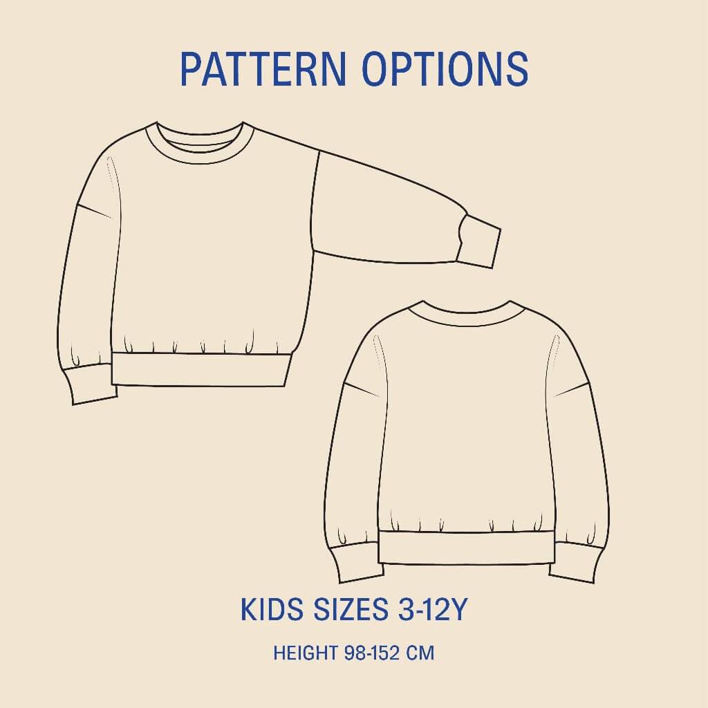 PDF Sewing Pattern | Kids James Sweater | Wardrobe by Me