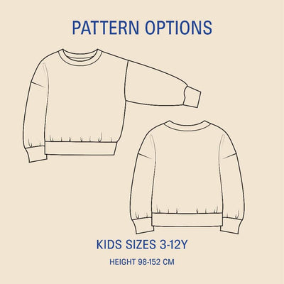 PDF Sewing Pattern | Kids James Sweater | Wardrobe by Me