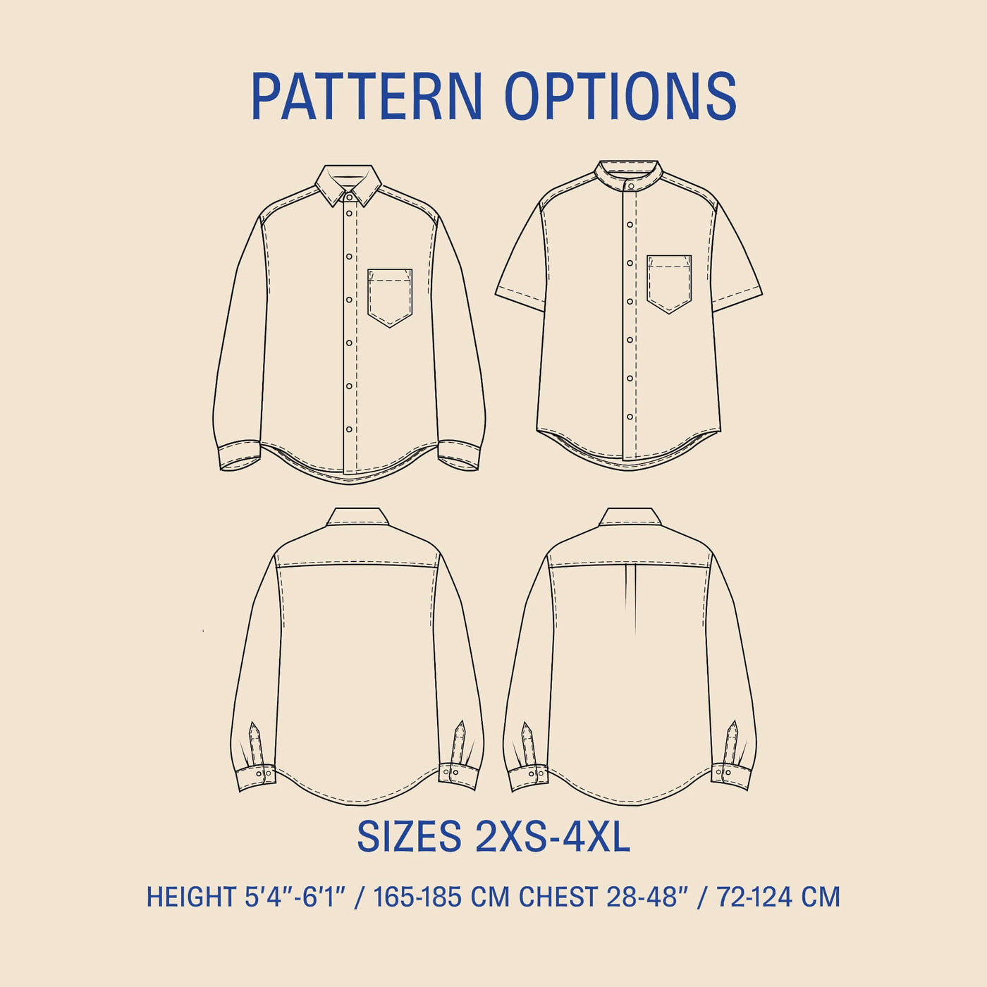 Jensen Shirt sewing pattern Wardrobe By Me