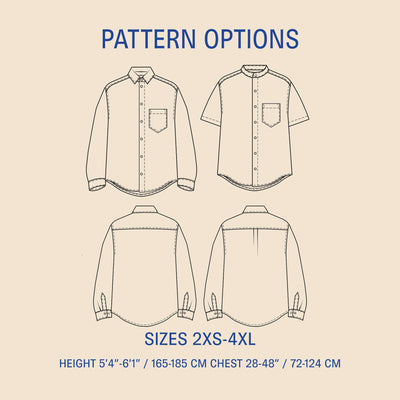 Jensen Shirt sewing pattern Wardrobe By Me