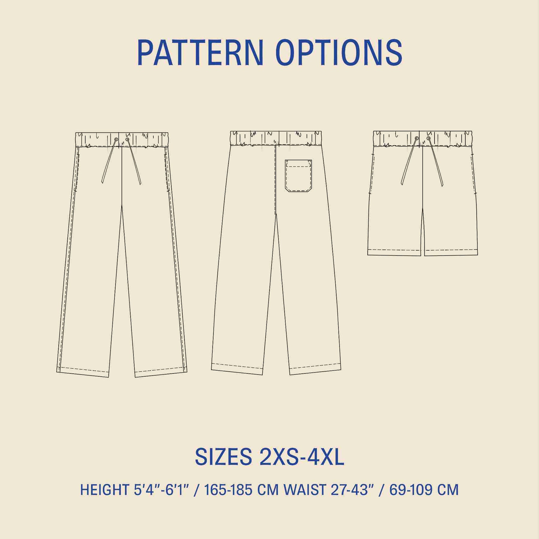 Loose Linen Pants Sewing Pattern (PDF) | Les Tissées