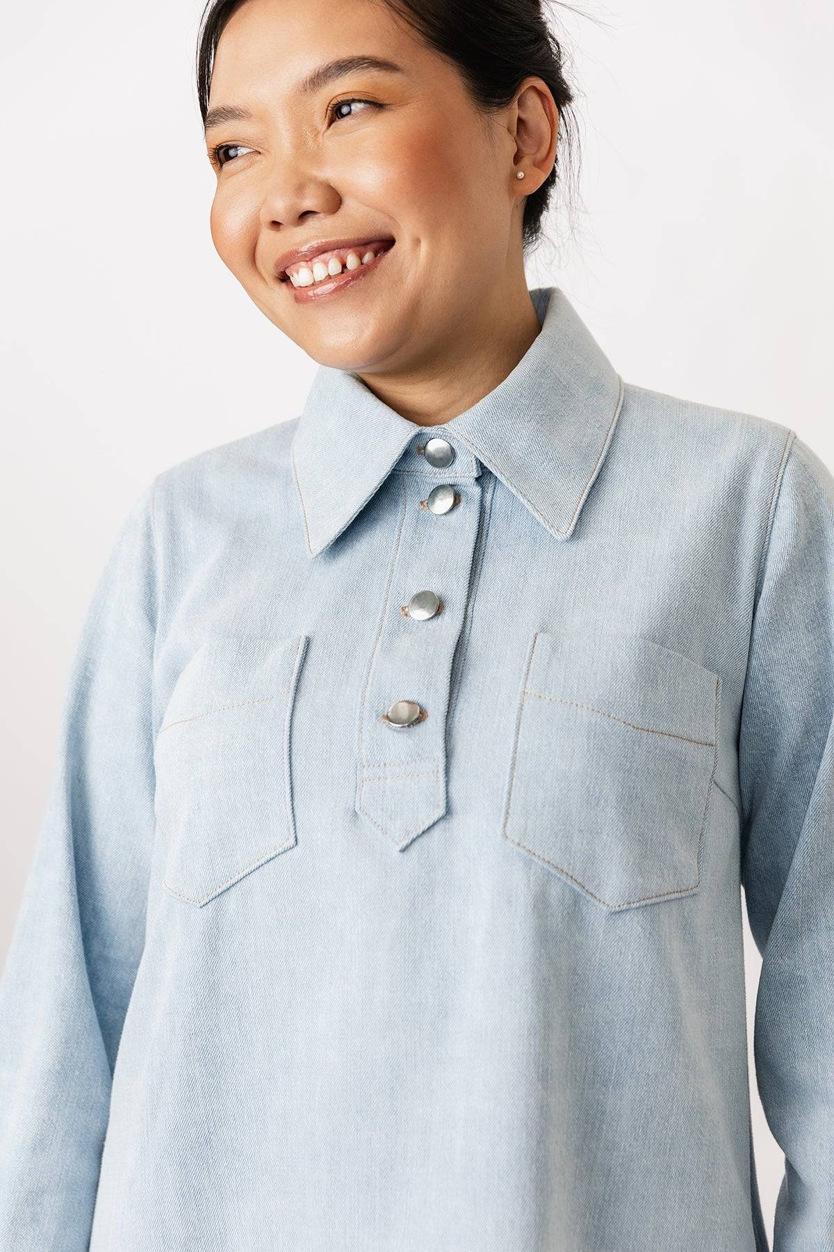 PDF Sewing Pattern | Loviisa Denim Dress | Named Clothing