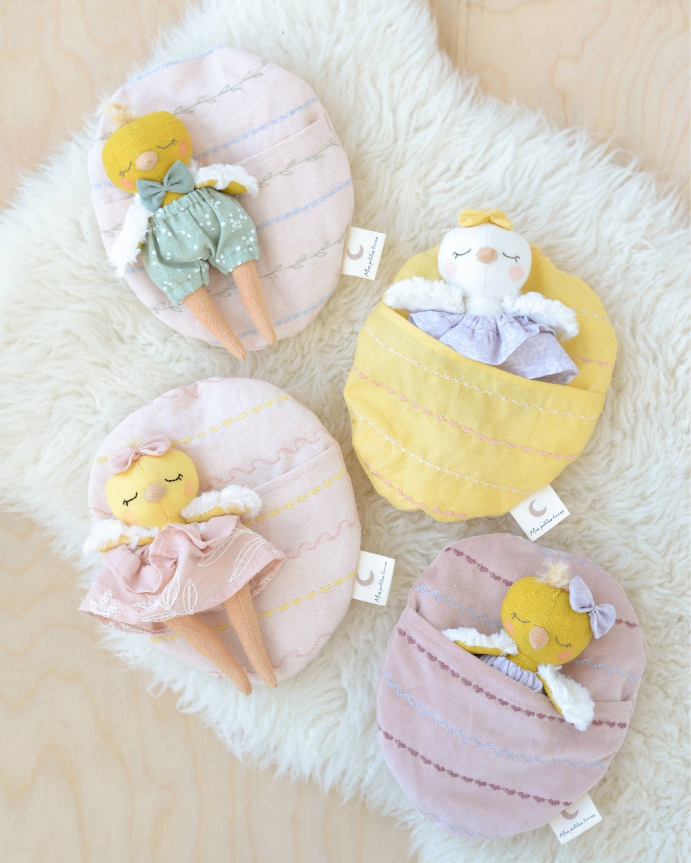 PDF Sewing Pattern | Mini Chick doll + Easter egg bed | Mes Petites Lunes