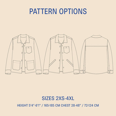 PDF Sewing Pattern | Overshirt | Wardrobe by Me 