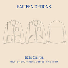 PDF Sewing Pattern | Overshirt | Unisex | Wardrobe by Me