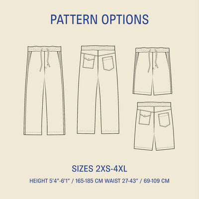PDF Sewing Pattern | Summer pants | Wardrobe by Me