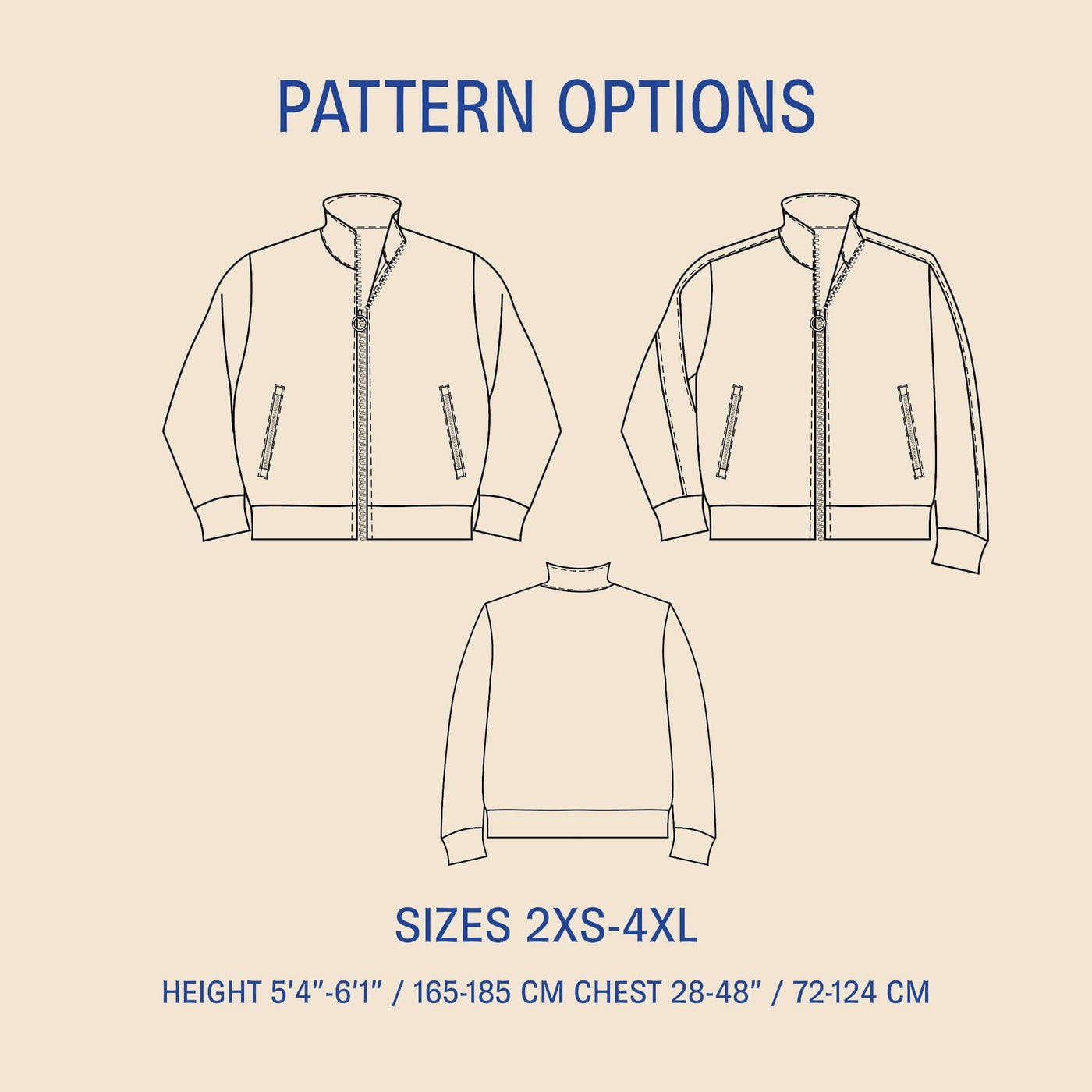 PDF Sewing Pattern | Track Jacket | Wardrobe by Me