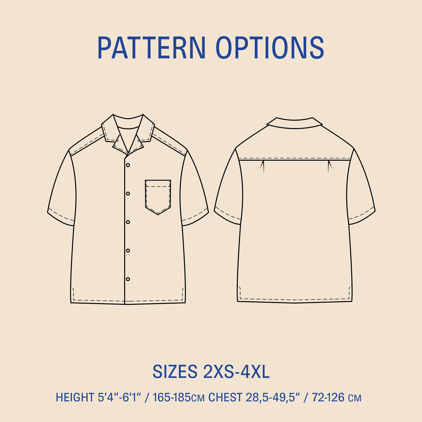 PDF Sewing Pattern | Tropical Shirt | Wardrobe by Me