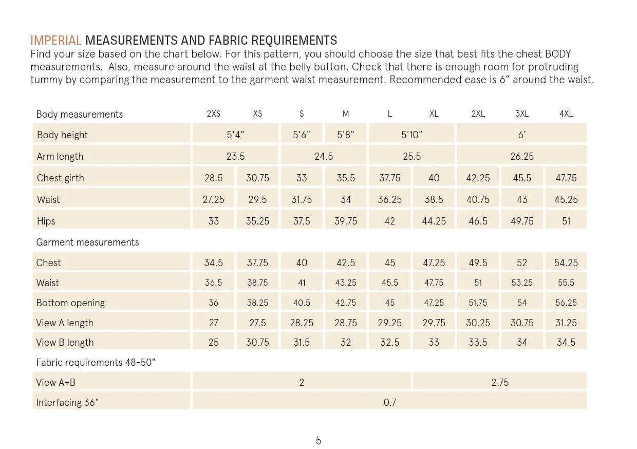 PDF Sewing Pattern | Tunic | Wardrobe by Me 
