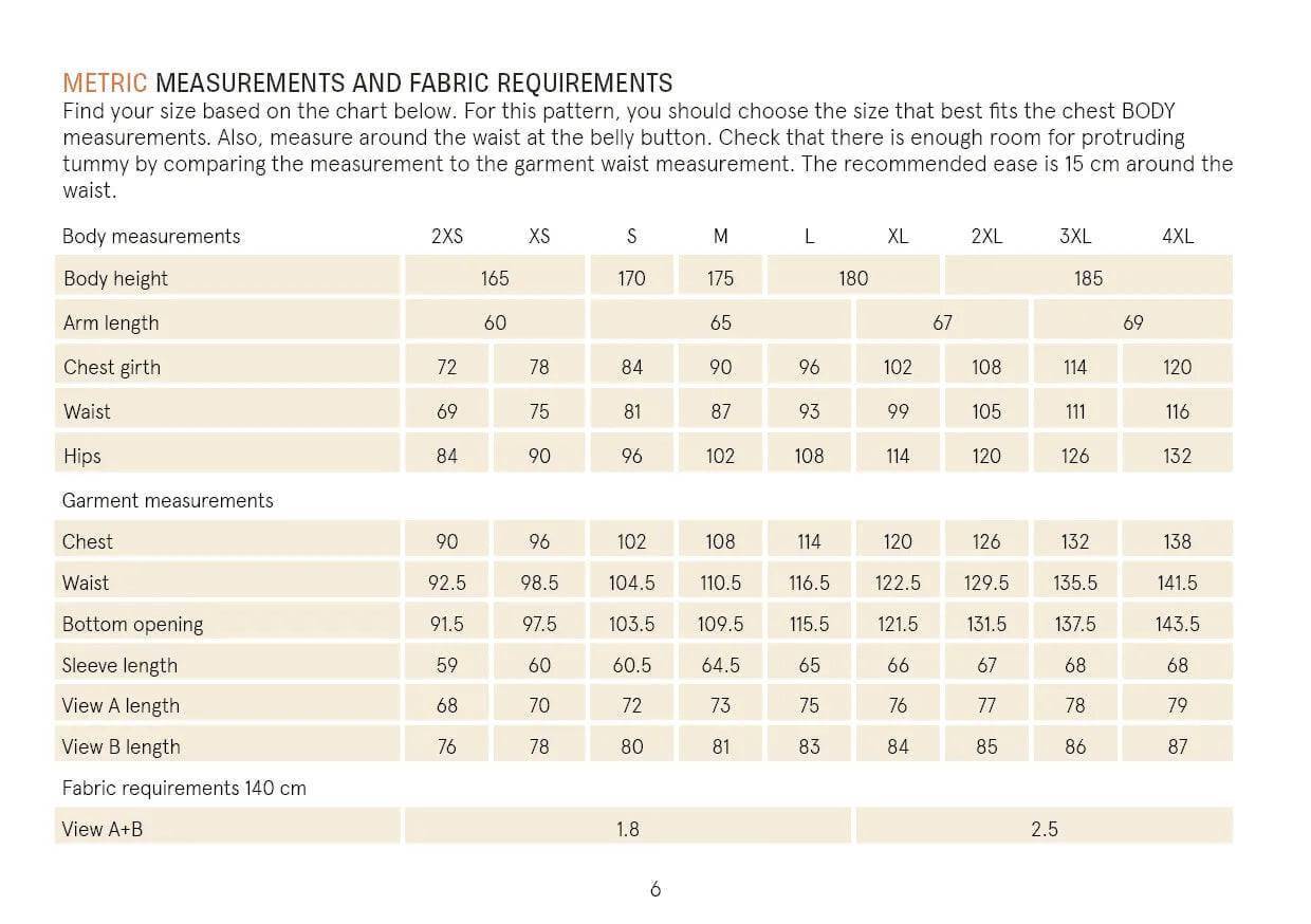 PDF Sewing Pattern | Tunic | Wardrobe by Me 