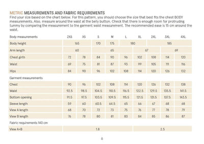 PDF Sewing Pattern | Tunic | Wardrobe by Me 