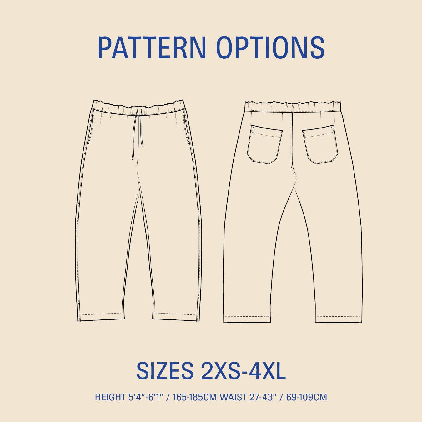 PDF Sewing Pattern | UNISEX Volume Pants | Wardrobe by Me
