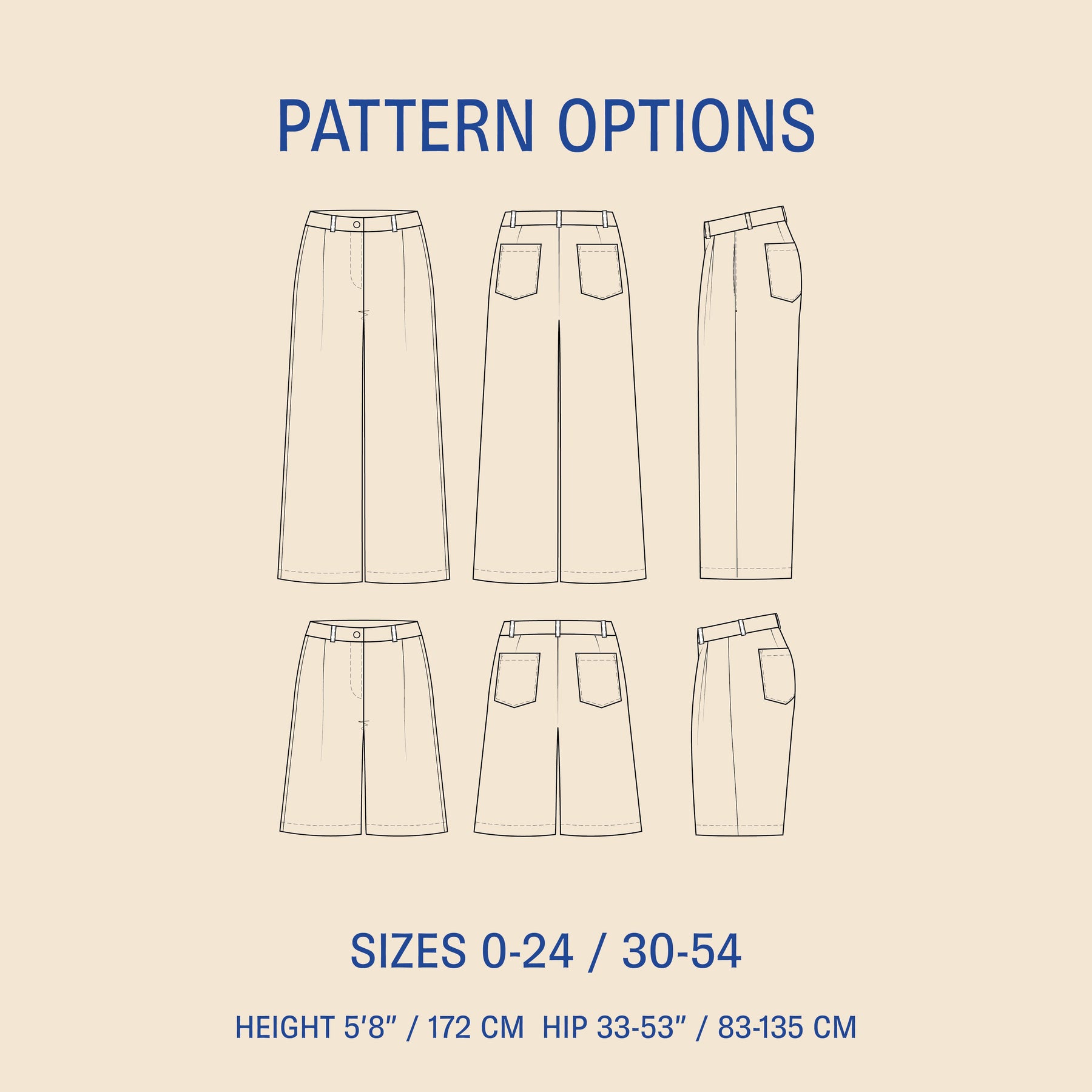 Bermuda Pants & Shorts Sewing Pattern PDF | Les Tissées
