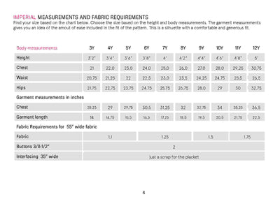 PDF Sewing Pattern | Kids Una Shirt | Wardrobe by Me