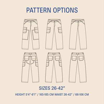 PDF Sewing Pattern | Wilderness pants | Unisex | Wardrobe by Me&nbsp;