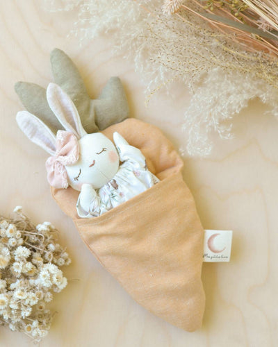 PDF Sewing Pattern | Bunny Stuffed Animal + Carrot Bed | Mes Petites Lunes 