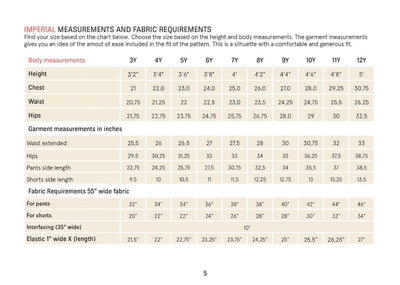 PDF Sewing Pattern | Kids' Volume Pants | Wardrobe by Me