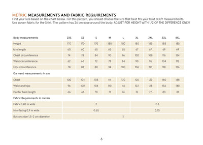Heavy shirt sewing pattern Wardrobe By Me