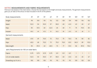 PDF Sewing Pattern | Kids Pajama Pants | Wardrobe by Me