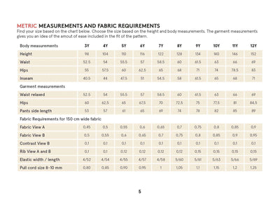 PDF Sewing Pattern | Kids Sweatpants | Wardrobe by Me