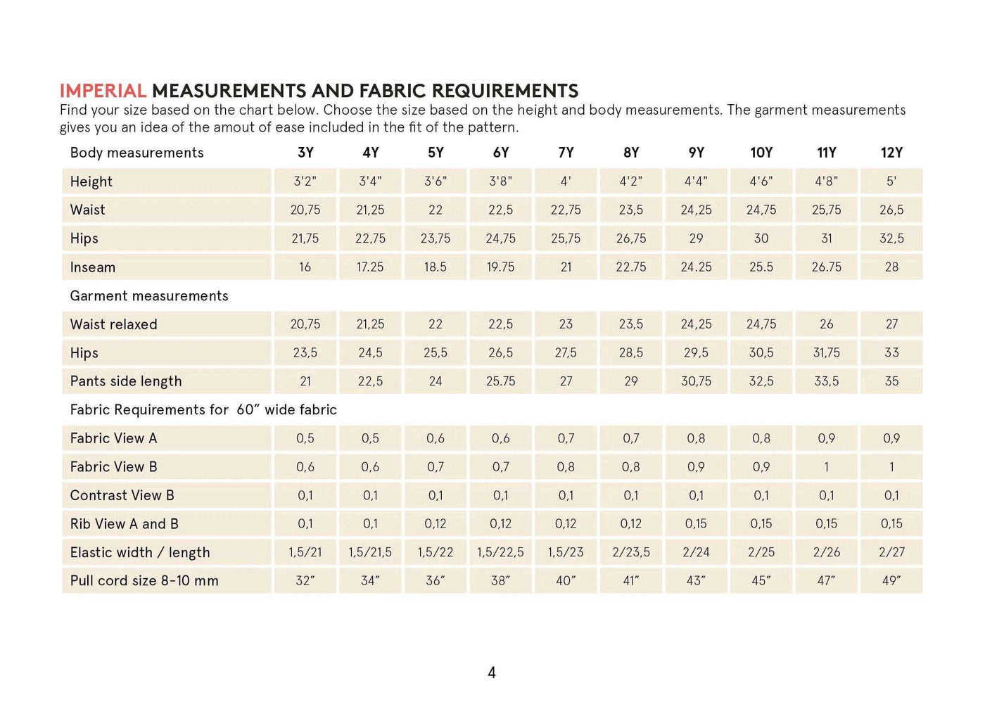 PDF Sewing Pattern | Kids Sweatpants | Wardrobe by Me