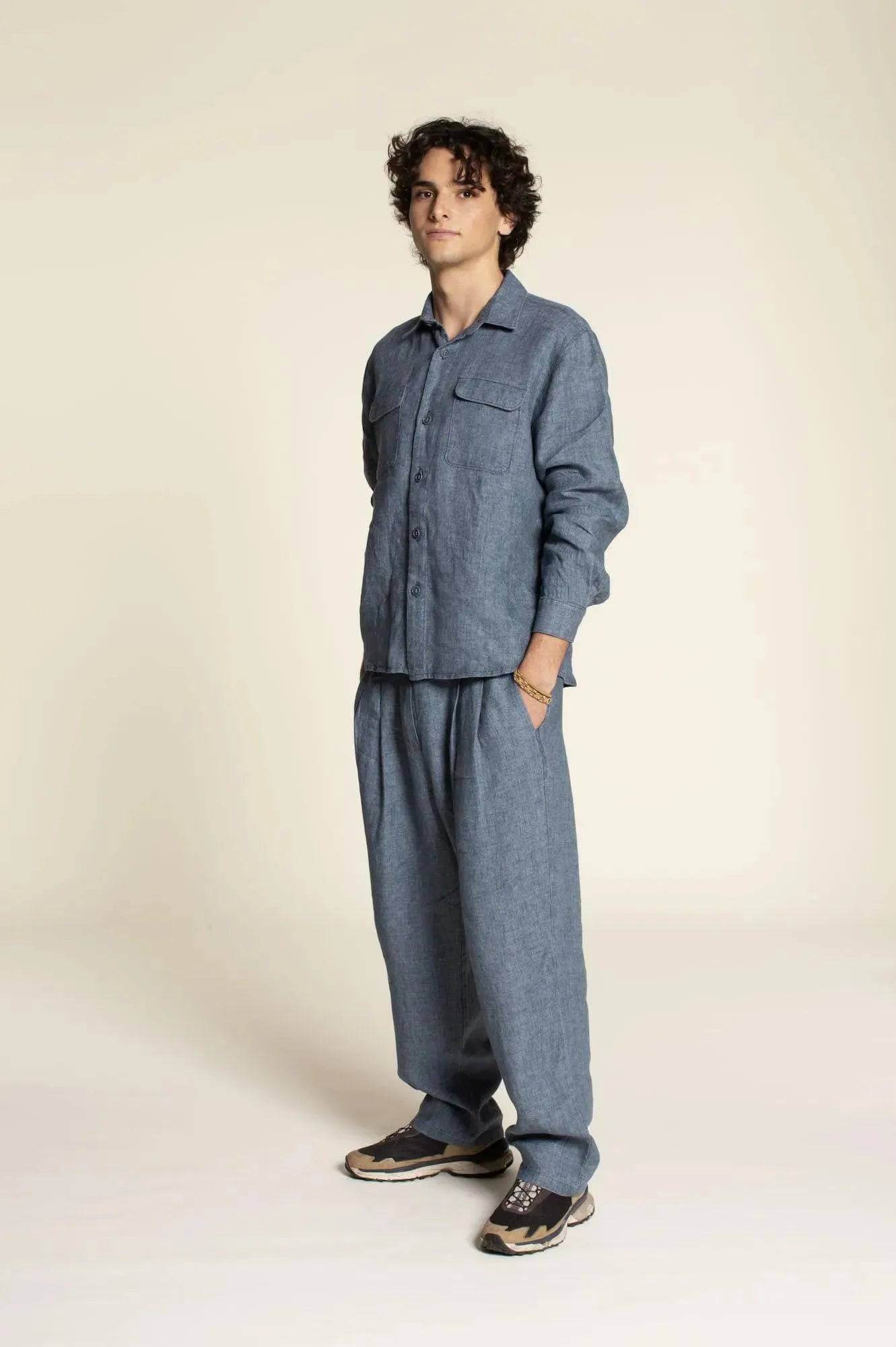 PDF Sewing Pattern | Men's Pleated Pants | Wardrobe by Me