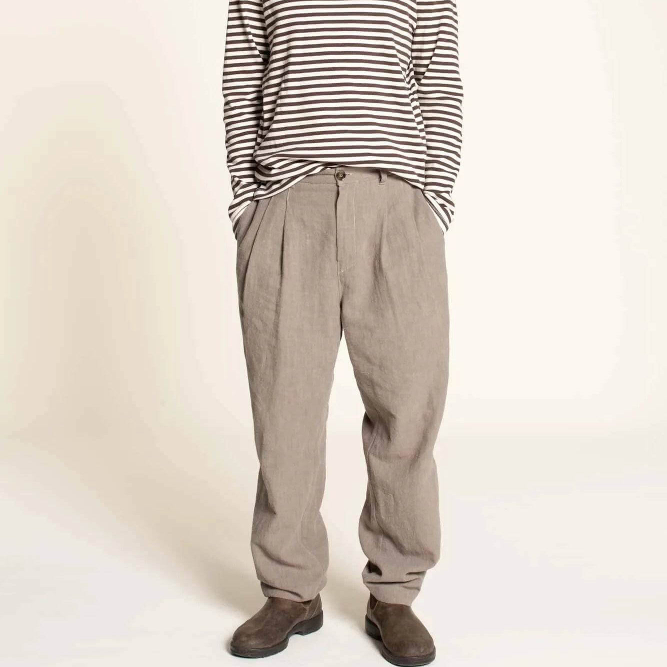 PDF Sewing Pattern | Men's Pleated Pants | Wardrobe by Me